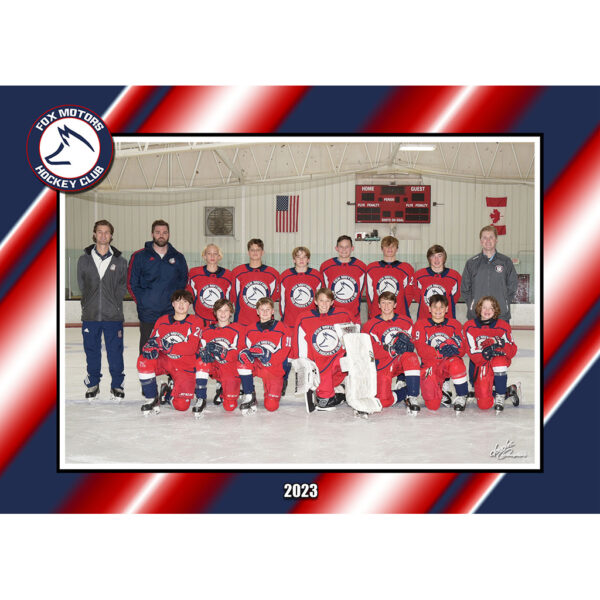 Custom Border Team Photo (7x5)