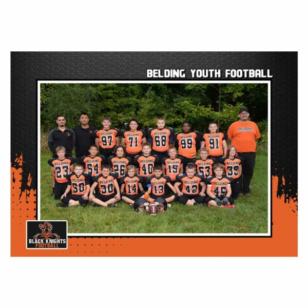 Custom Border Team Photo (7x5)