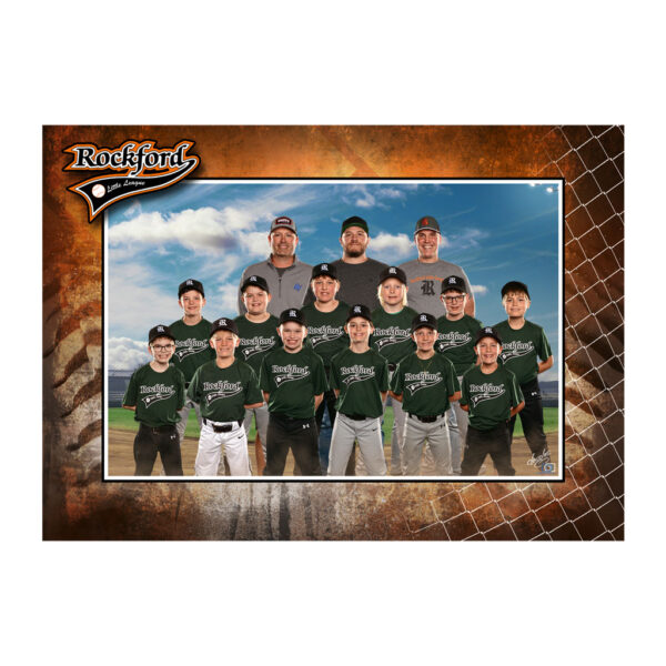 Custom Border Team Photo (7x5)